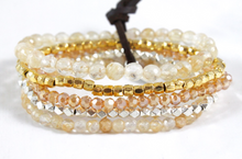 Load image into Gallery viewer, Semi Precious Stone and Crystal Mix Luxury Stack Bracelet - BL-Hope

