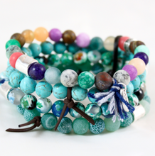 Load image into Gallery viewer, Chunky Stone Stack Bracelet - BL-M47
