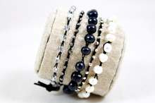 Load image into Gallery viewer, Hand Knotted Convertible Crochet Bracelet or Necklace, Freshwater Pearl Mix - WR5-Eskimo
