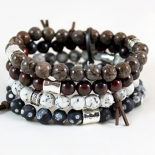 Load image into Gallery viewer, Chunky Stone Stack Bracelet - BL-M36

