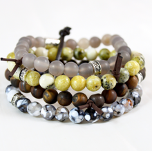 Load image into Gallery viewer, Chunky Stone Stack Bracelet - BL-M14
