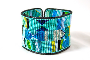 Large Beaded Magnet Cuff - Seeds Collection- BL-G2