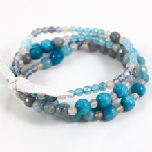 Load image into Gallery viewer, Blue Jean Stack Stretch Bracelet   -The Classics Collection- B1-898
