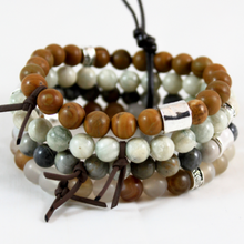 Load image into Gallery viewer, Chunky Stone Stack Bracelet - BL-M40
