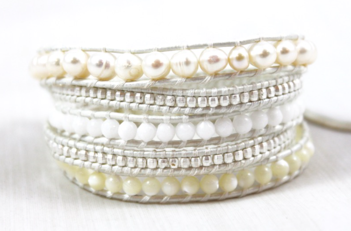 Luxe - All White Wrap Bracelet