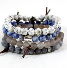 Load image into Gallery viewer, Chunky Stone Stack Bracelet - BL-M20

