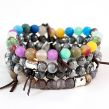 Load image into Gallery viewer, Chunky Stone Stack Bracelet - BL-M39
