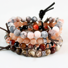 Load image into Gallery viewer, Chunky Stone Stack Bracelet - BL-M52
