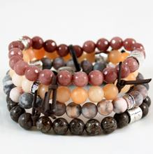 Load image into Gallery viewer, Chunky Stone Stack Bracelet - BL-M32
