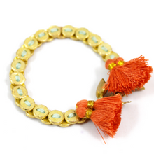Load image into Gallery viewer, Brass Woven Chain Style Bracelet from India - BD-001P
