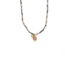 Load image into Gallery viewer, Short and Delicate Mini Tourmaline Necklace -French Flair Collection- N2-2187
