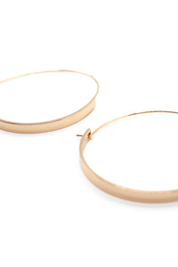 Simple Hoop Style Gold Earrings - E4-001
