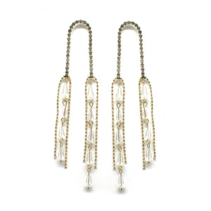 Late Night Bling Dangle Earrings -French Flair Collection- E4-061