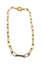 Load image into Gallery viewer, Short 24K Gold Plate Chain Necklace -French Flair Collection- N2-2230
