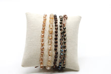 Load image into Gallery viewer, Hand Knotted Convertible Crochet Bracelet or Necklace, Crystals and Stones Mix - WR5-Cash
