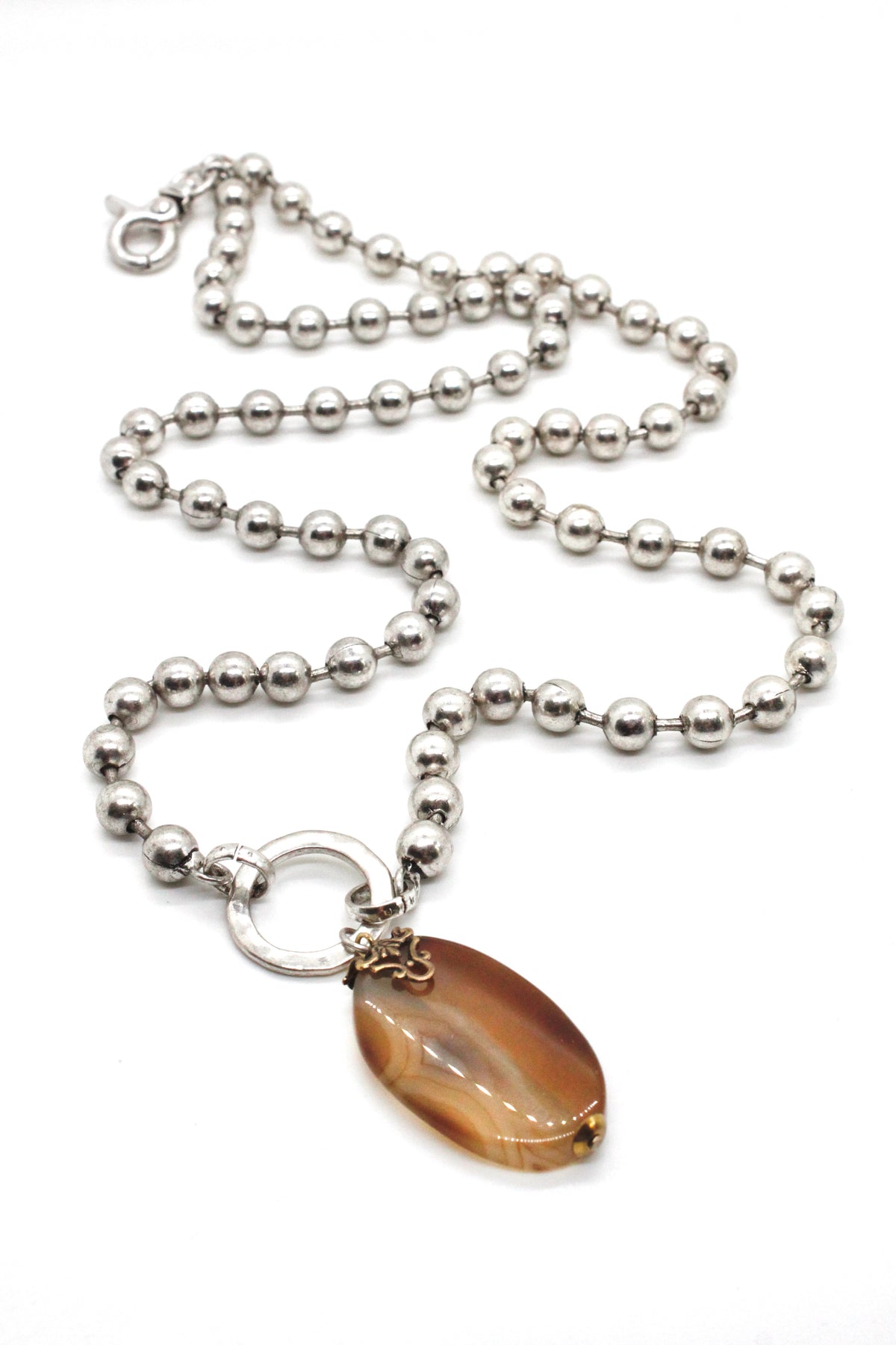 Semi Precious Stone Semi Precious Stone Necklace to Wear Short or Long - N2-1003 to Wear Short of