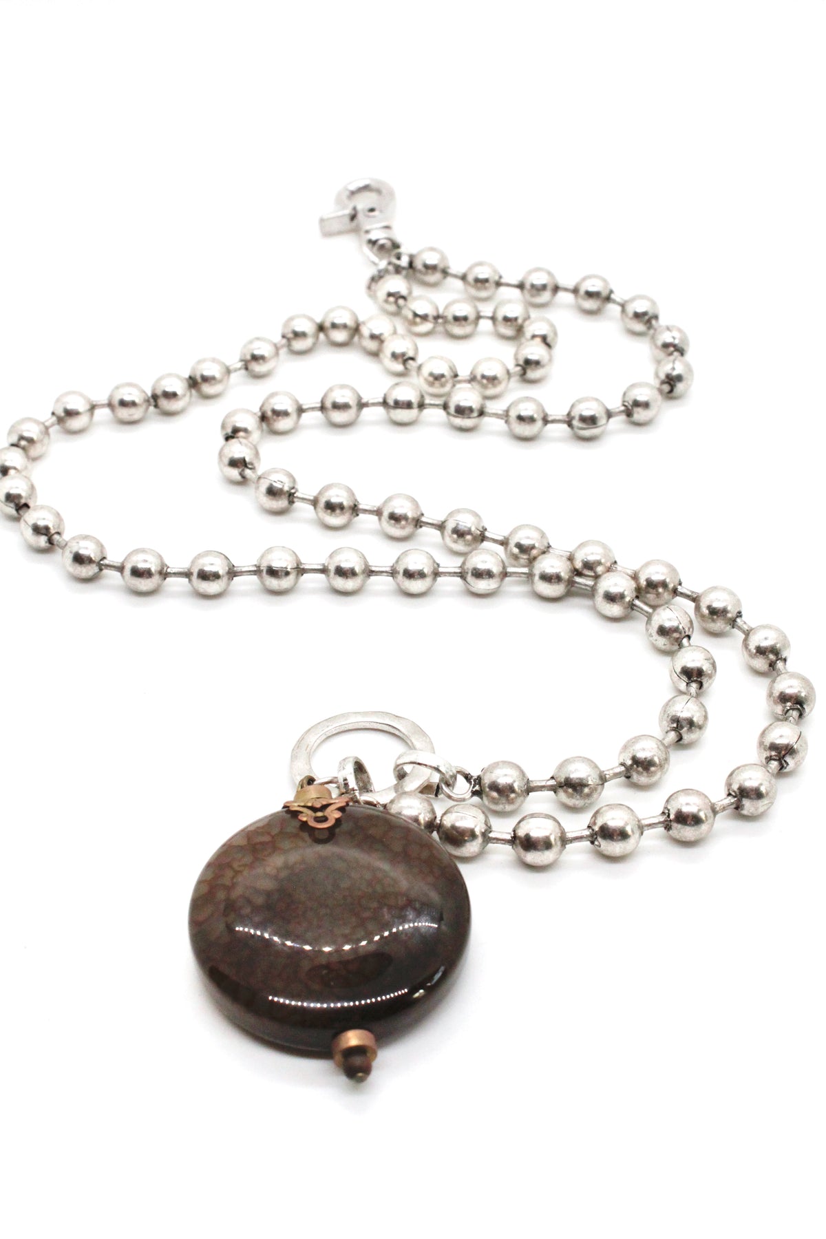 Semi Precious Stone Necklace to Wear Short or Long - N2-1004