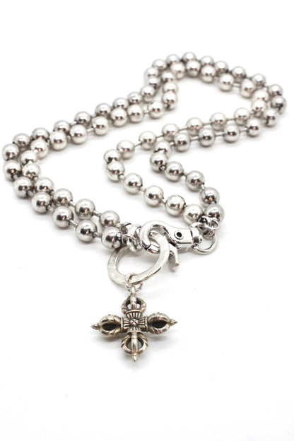 Silver Lucky Cross to Wear Short or Long -The Classics Collection- N2-1014