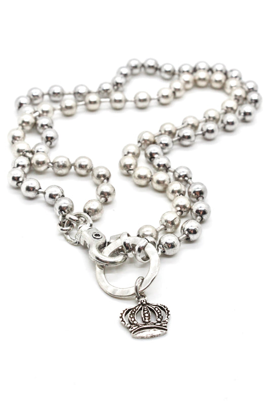 Queen Crown Necklace to Wear Short or Long -The Classics Collection- N2-1020