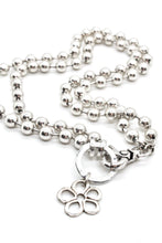 Load image into Gallery viewer, Small Silver Flower Necklace to Wear Short or Long -The Classics Collection- N2-1021
