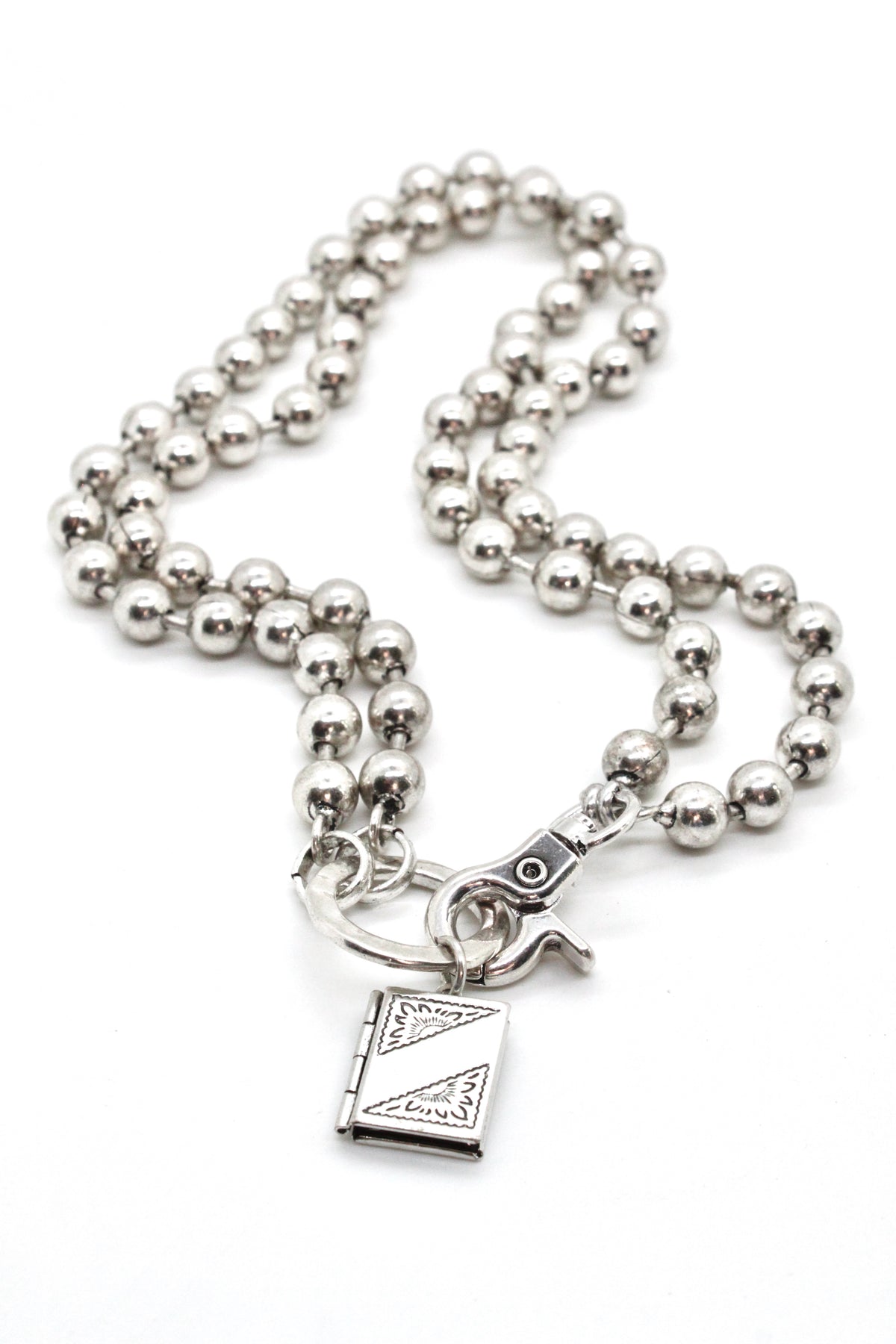 Small Book Locket Necklace to Wear Short or Long -The Classics Collection- N2-1025