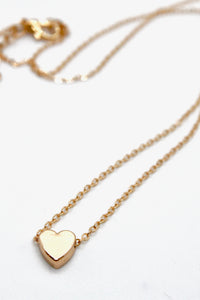 Simple Heart Necklace in Gold-Mini Collection- N2-1508