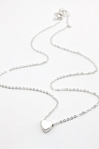 Simple Heart Necklace in Silver -Mini Collection- N1-011