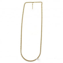 Load image into Gallery viewer, Long 24K Gold Plate Mini Ball Charm Chain Necklace -French Flair Collection- N2-2065
