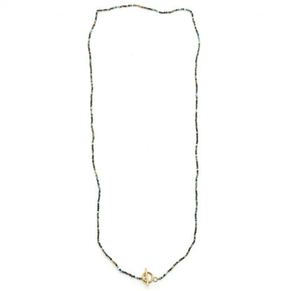 Mini African Turquoise Faceted Long Necklace or Bracelet -French Flair Collection- N2-2079