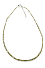 Load image into Gallery viewer, Mini Faceted Semi Precious Stone Necklace - Green Zircon - NS-002
