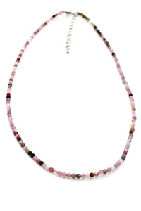 Mini Faceted Semi Precious Stone Necklace - NS-005