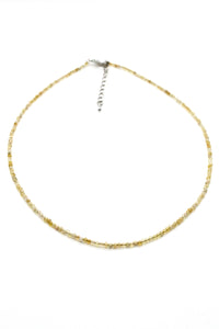 Mini Faceted Semi Precious Stone Necklace - NS-007